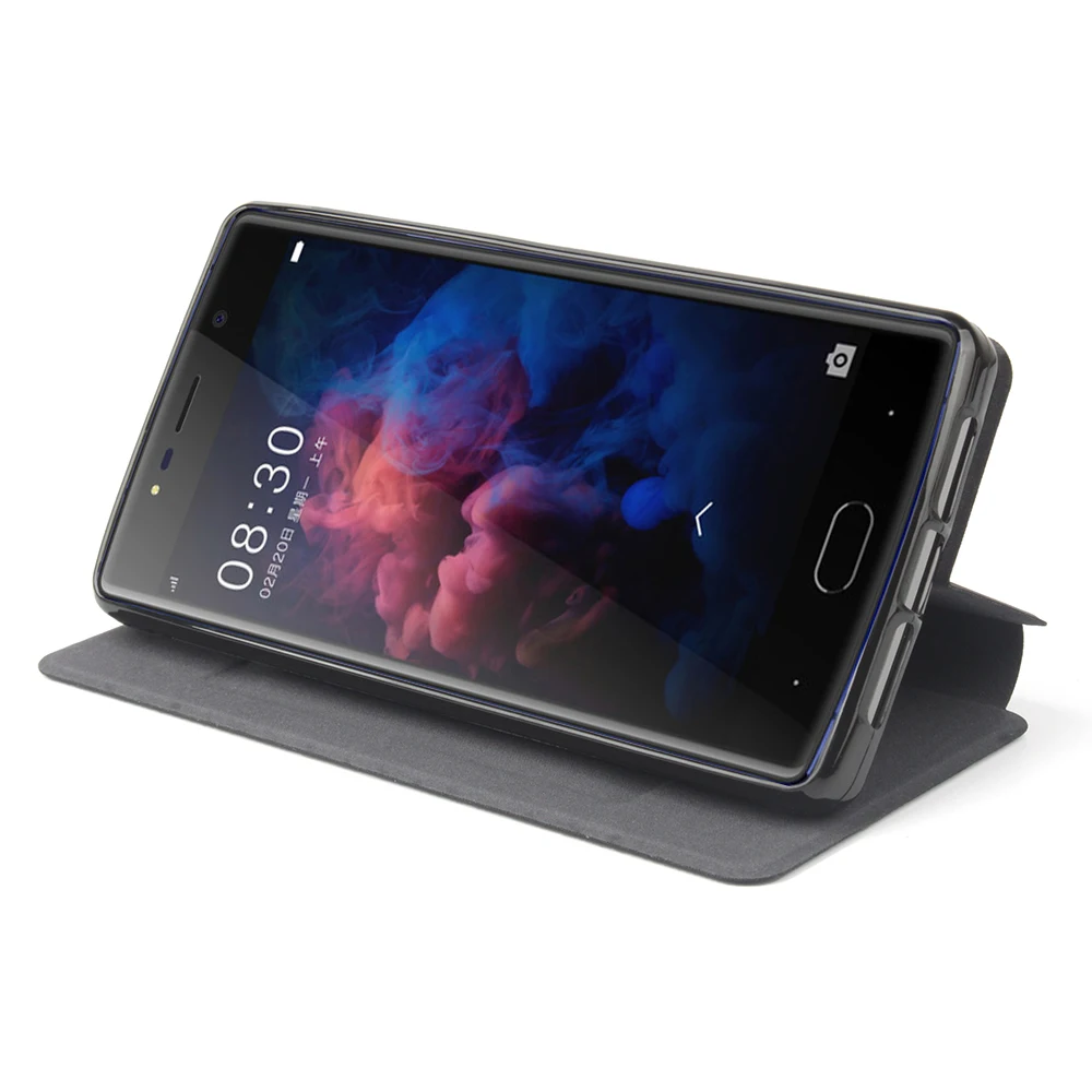 Комбинированный тканевый чехол из искусственной кожи Для Doogee BL7000 с откидной
