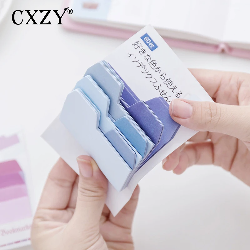 CXZY Стикеры для заметок в японском стиле с градиентом милые планировщик