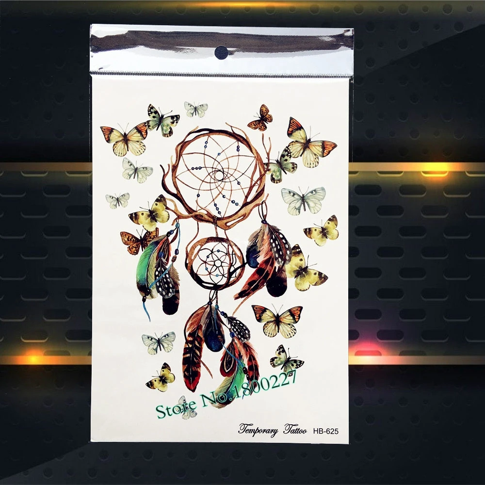 Индийский воин водонепроницаемый временная татуировка женский боди-арт рука