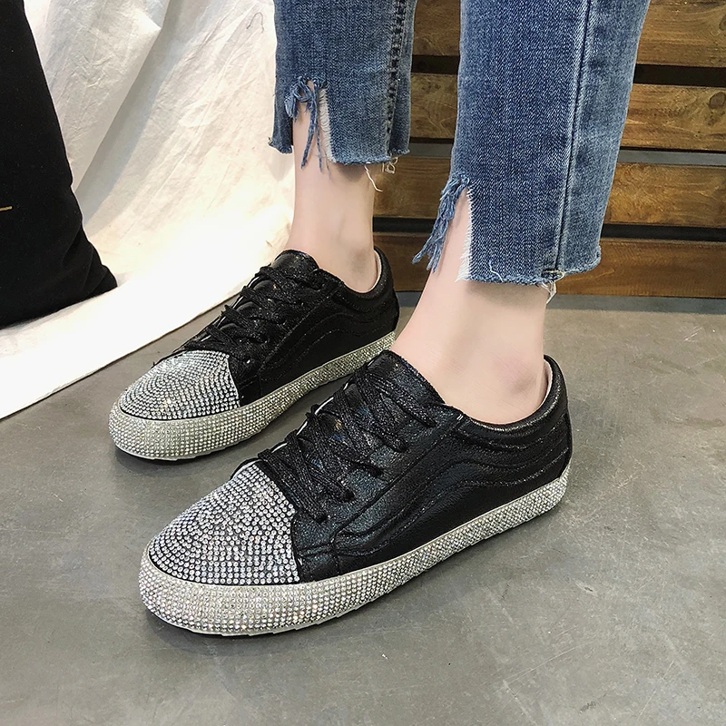 2019 New Spring Bling Casual Shoes Korean Fashion Styles With Round Toe Solid Comfortable XWD7549 | Обувь