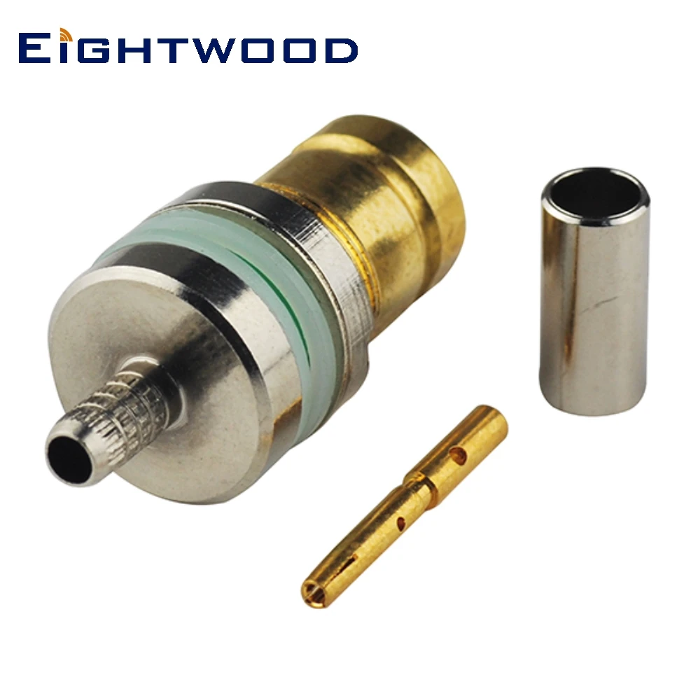 

Eightwood 5PCS 75 Ohm 1.6/5.6(L9) Jack Straight Crimp Attachment RF Coaxial Connector Adapter for RG316 Cable