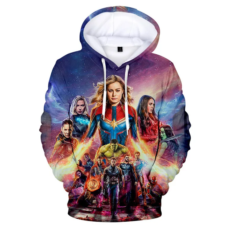 3 Мстители Endgame толстовки Капитан Marvel 3D мужские вентиляторы квантовое царство Толстовка уличная мантия Poleron Hombre Прямая - Цвет: 3