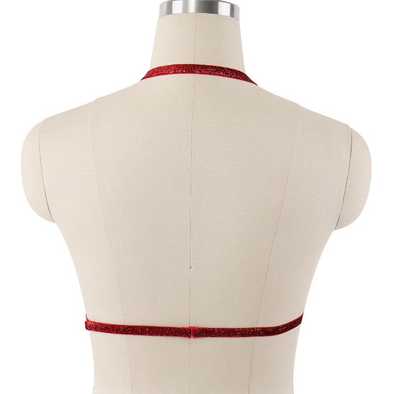 Fetish Body Harness Wear Cage Bra Women Sexy Bondage Lingerie Handmade Cupless Goth Crop Top Underwear | Женская одежда
