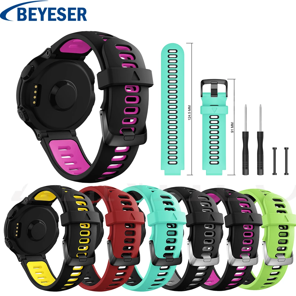 

Sport Strap for Garmin Forerunner 220 230 235 630 620 735XT Watch With Tools Silicone Wrist Band Strap for Garmin Forerunner 620