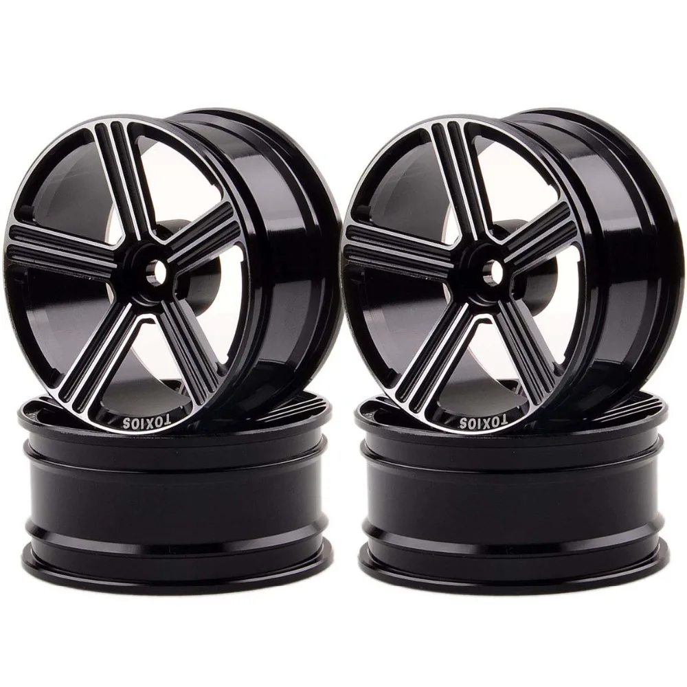 

4P Aluminum 5 Star Wheels/Rims 1056 For RC 1/10 On-Road Drift Sakura HSP Tamiya