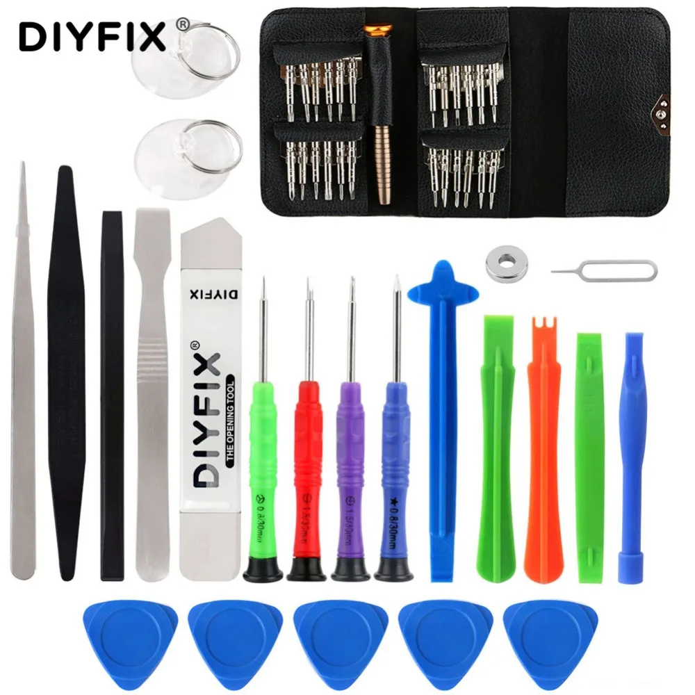 Набор инструментов DIYFIX для ремонта и разборки отвертка 48 в 1 присоска iPhone