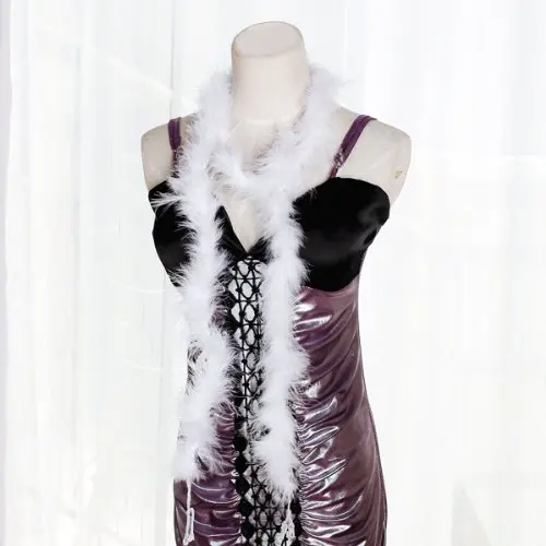 Горячая 6 футов Боа Из Перьев Марабу для дивы ночной чай вечерние свадебные-белый