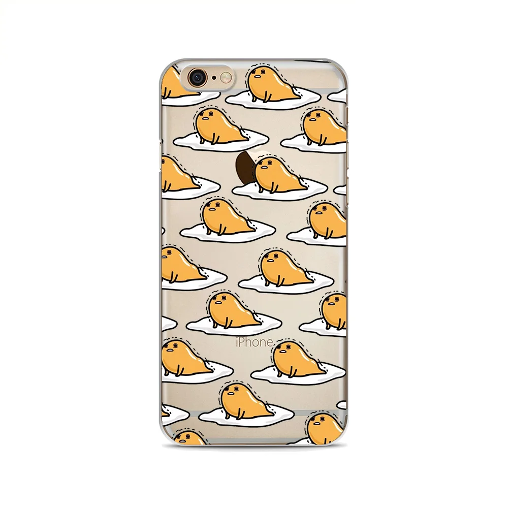 Милые Gudetama мультфильм яйцо Мягкий силиконовый чехол для телефона iphone X XS Max XR 8