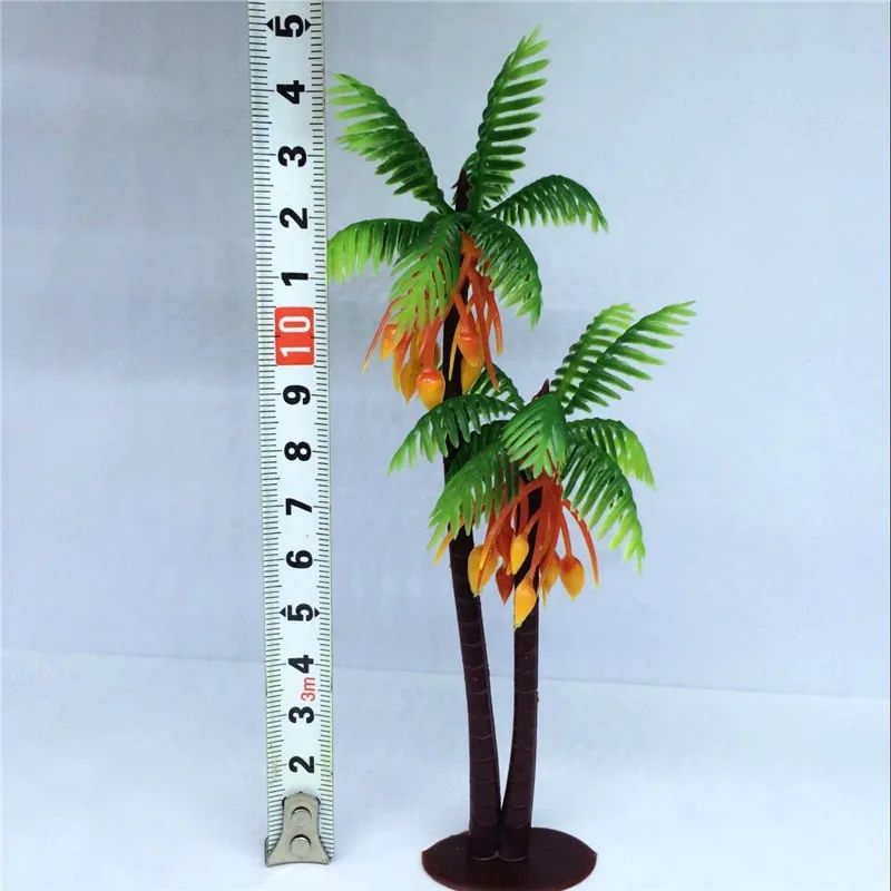 10 шт. 15 см набор поездов пейзаж песок стол Модель Дерево Искусственные