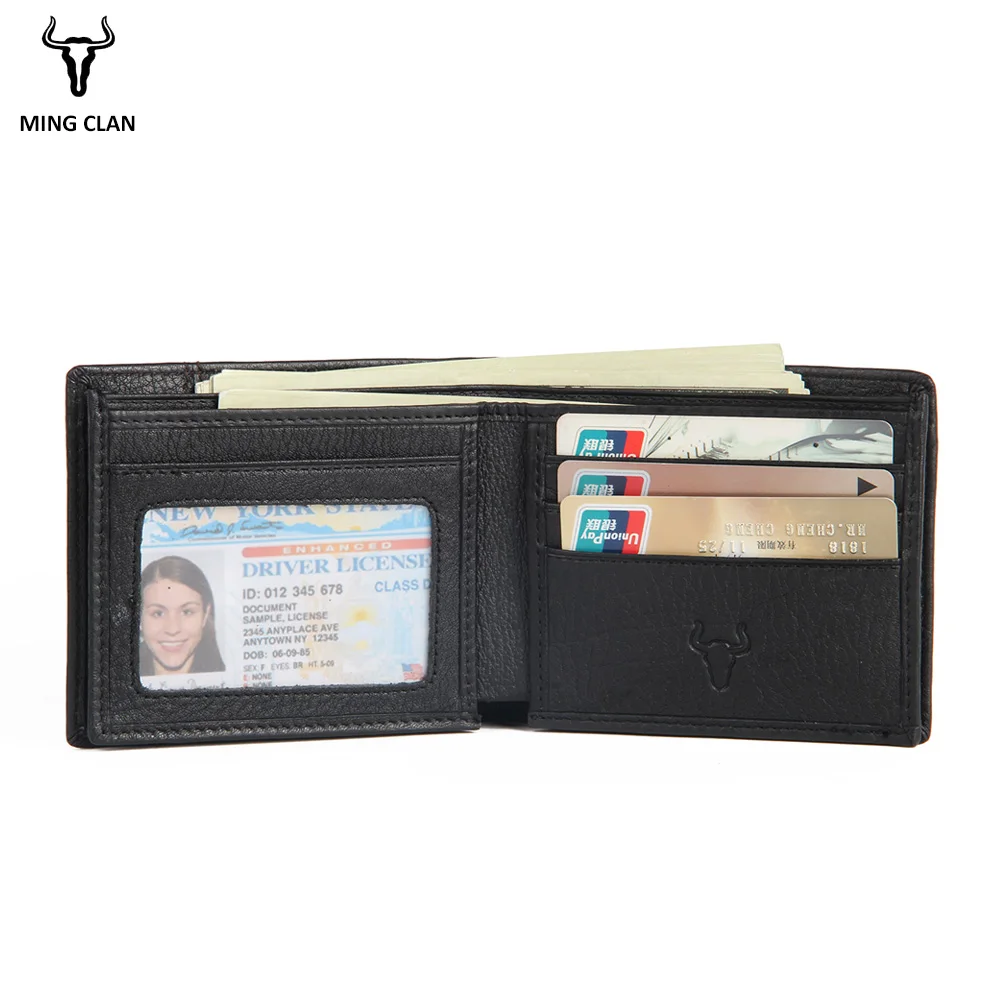 Mingclan Slim Wallet Men Wallets Small Money Purse Wallet Credit Card Holder Design Dollar Price Male Coin Bag Zipper Bag Pocket