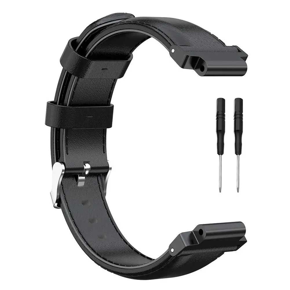 Для Garmin Forerunner230 235 620 630 Fenix5 Forerunner945 935 Fenix3 Fenix5X Смарт часы кожа спортивные ремешок #