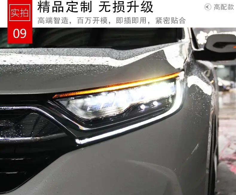 2019y автомобильный Бумер головной свет для Honda CR-V CRV фары автомобильные аксессуары светодиодный DRL Противотуманные фары для CR V CRV фары