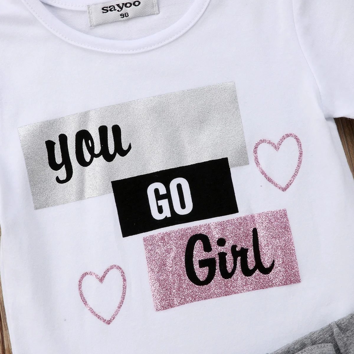 Футболка и юбка с оборками для новорожденных девочек|clothes set|kids baby girlkids |