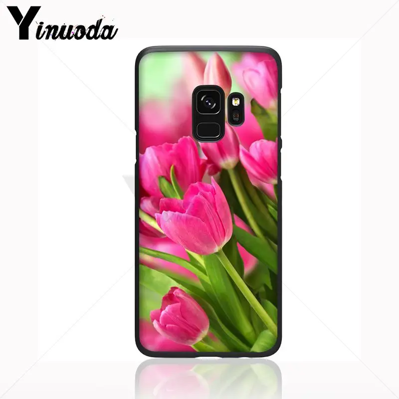 Yinuoda тюльпан красивые цветы Мягкий силиконовый чехол для телефона Samsung Galaxy s9 s8plus