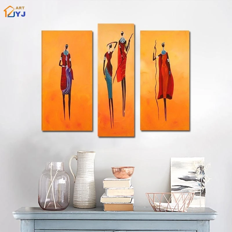 Картина масай без рамки для гостиной домашний декор Ручная роспись Современная