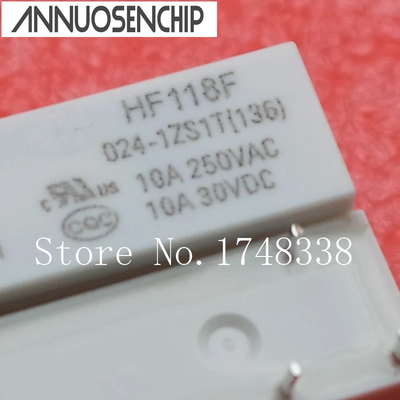 HF118F-024-1ZS1 JQX-118F-024-1ZS1 5-контактный 10A 10 шт. HF-118F-024 HF118F 24V