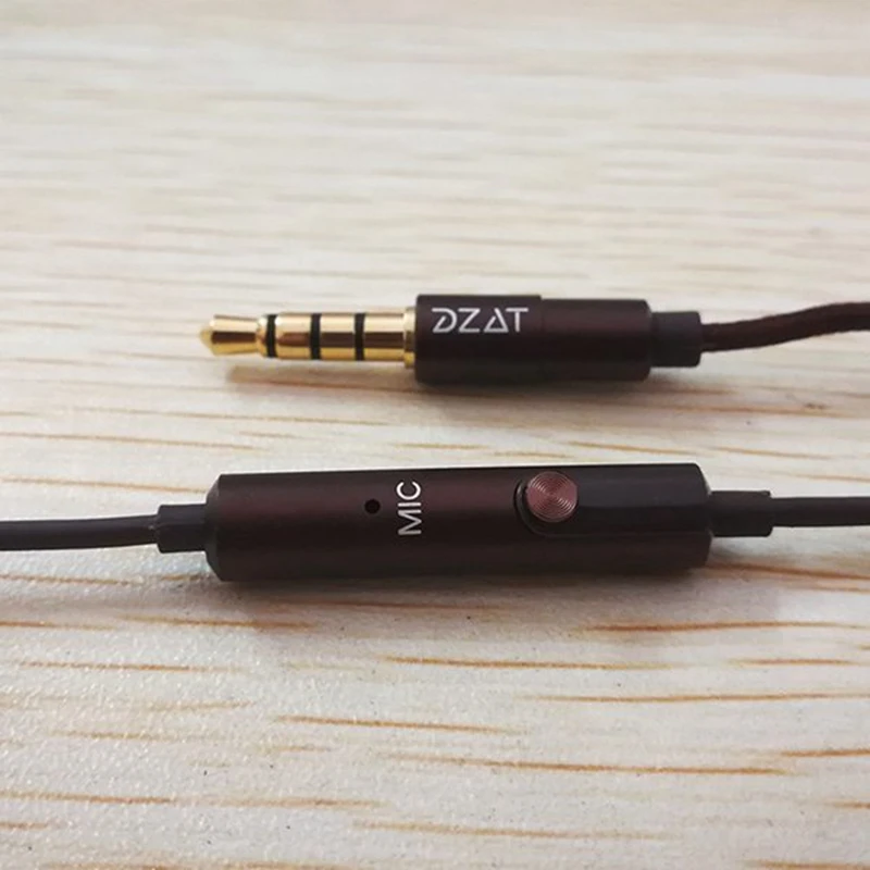 DZAT DF 10 df из чистого дерева наушники вкладыши бас HIFI Fever гарнитура Auriculares с