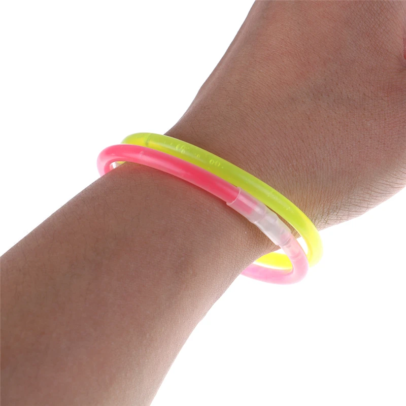 100 шт. детское рождественское праздничное неоновые Glowstick световая палочка