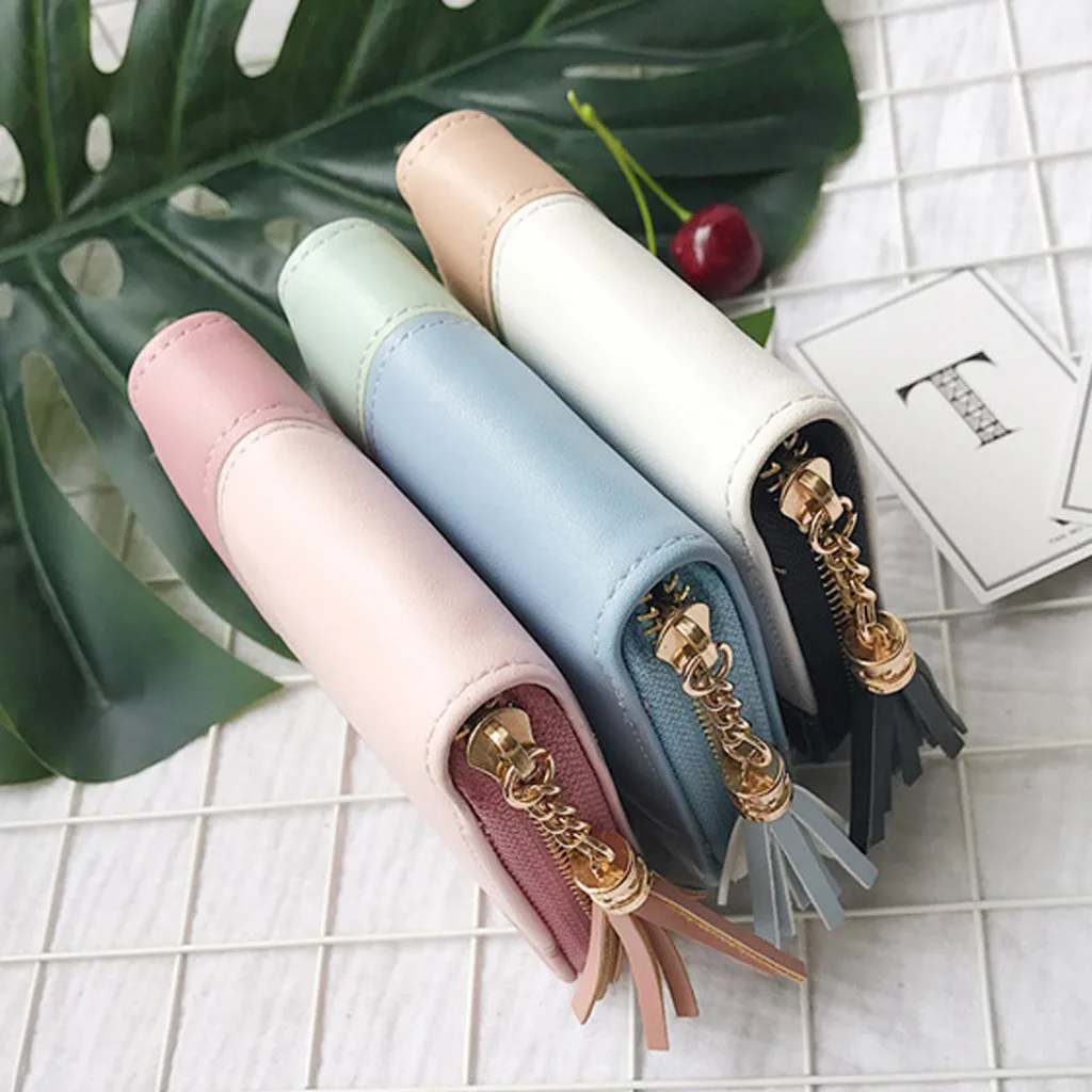 Женская сумка модный симпатичный кошелек из мягкой кожи держатель для кредитных