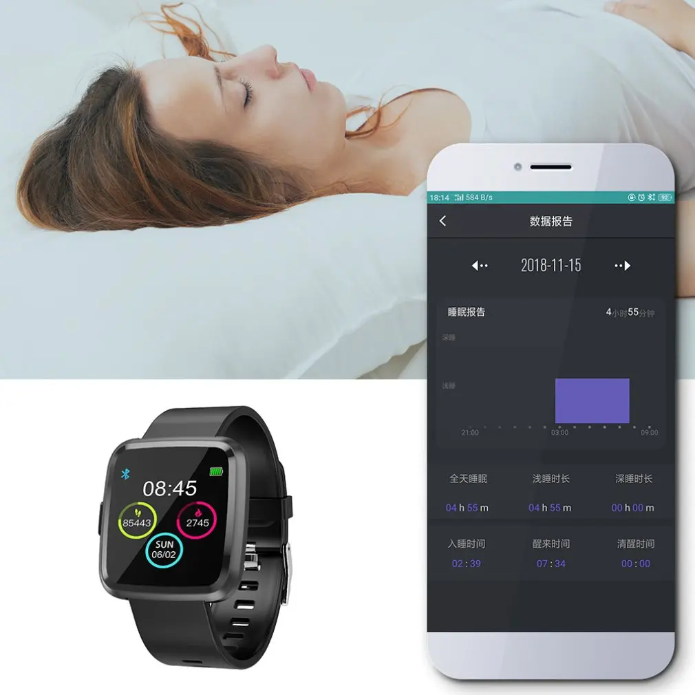 Y7 Смарт часы мужские кровяное давление кислородные женские умные