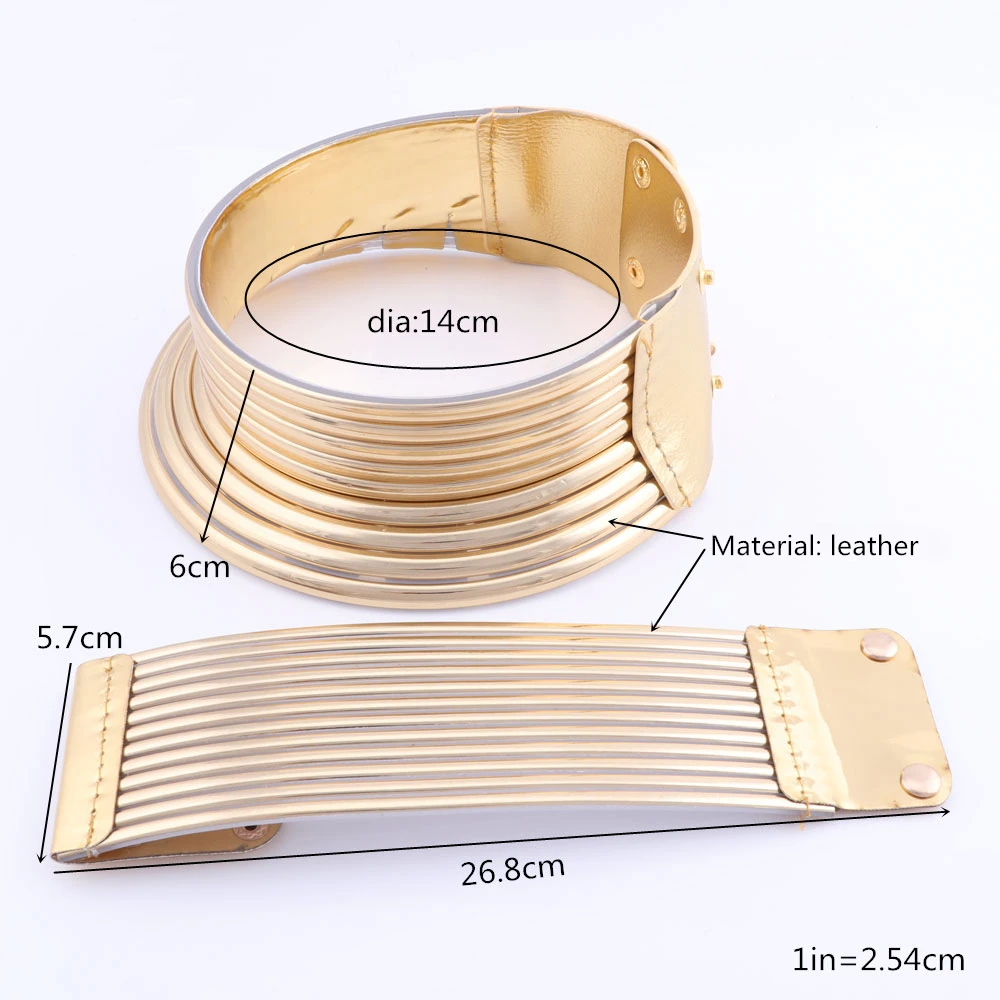 Винтажные индийские ювелирные наборы золотого цвета женский массивный кожаный