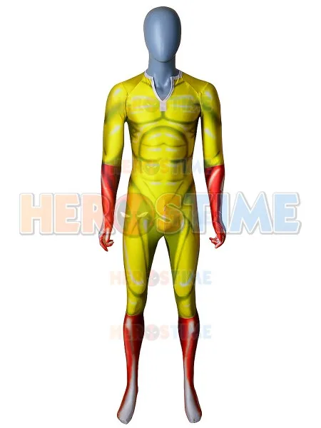 Костюм для косплея Zentai Een-Punch Man из спандекса костюм супергероя на Хэллоуин |