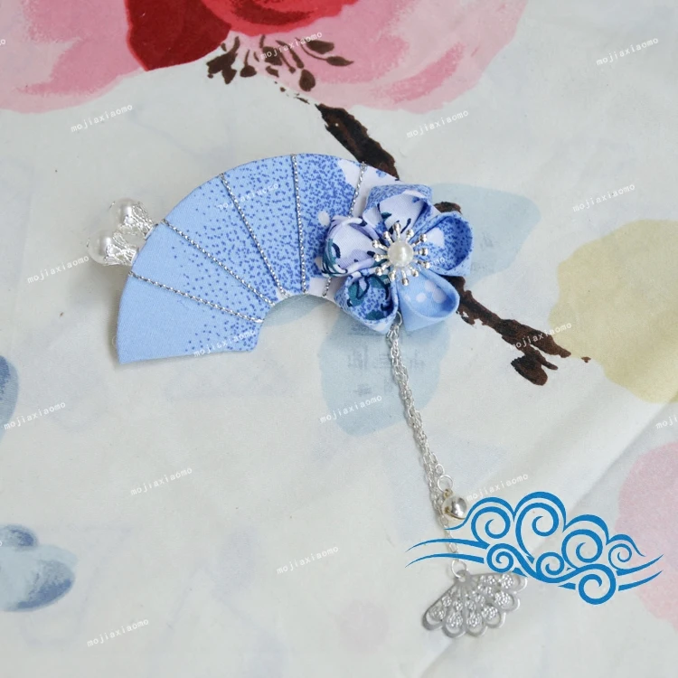 Коллекция аксессуаров для волос с синими волнами hanfu и wind ласточкин хвост ancienter tassel заколка для волос с японским кимоно сбоку