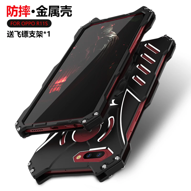 Batman Rugged Outdoor Shockproof Kickstand Metal Aluminum Case for Oppo R11S Armor R11s Plus OPPO Reno | Мобильные телефоны и