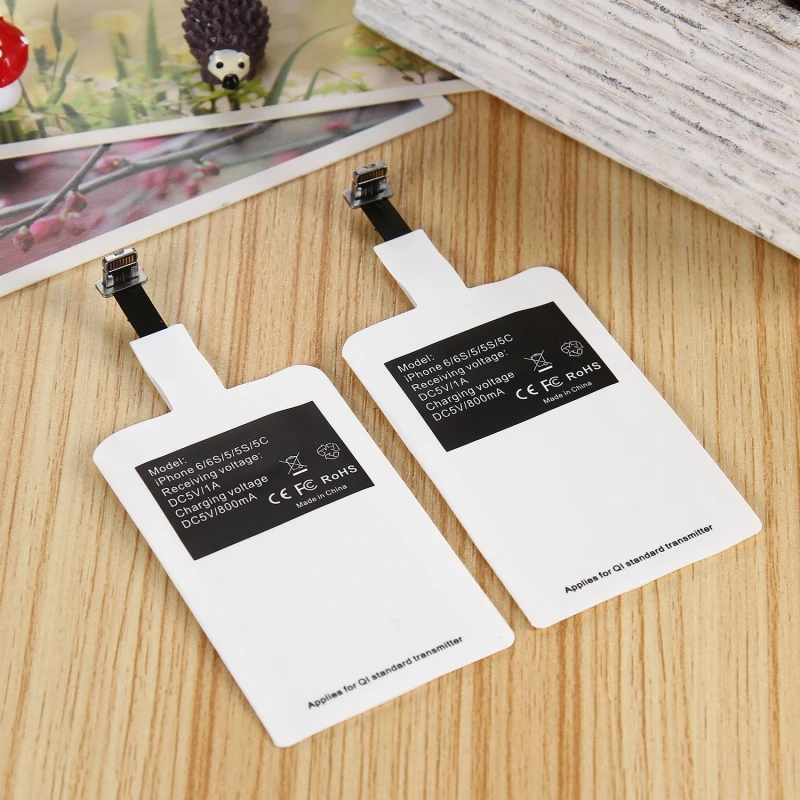 High Quality Fast Speed Qi Standard Wireless Charger Adapter Receptor Charging Pad Receiver Chip For iPhone 5 5s 6 6s 7 7Plus | Мобильные