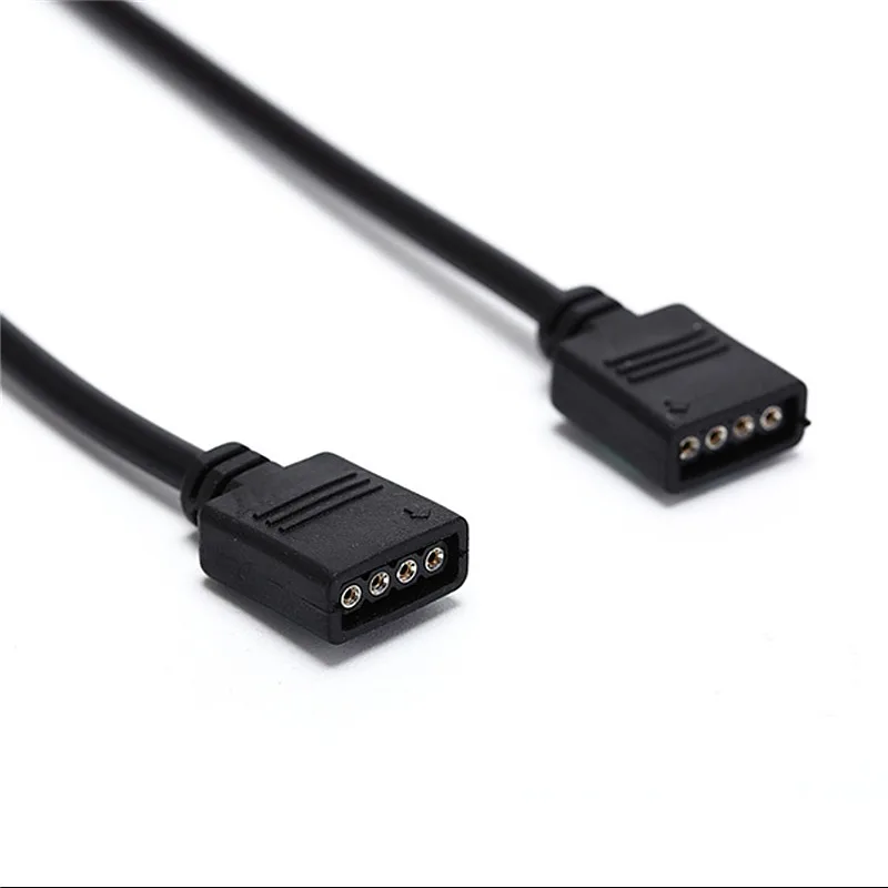 30 см 50 1 м 2 3 5 4 контактный разъем RGB удлинитель провод 4pin светодиодный для SMD 5050 3528