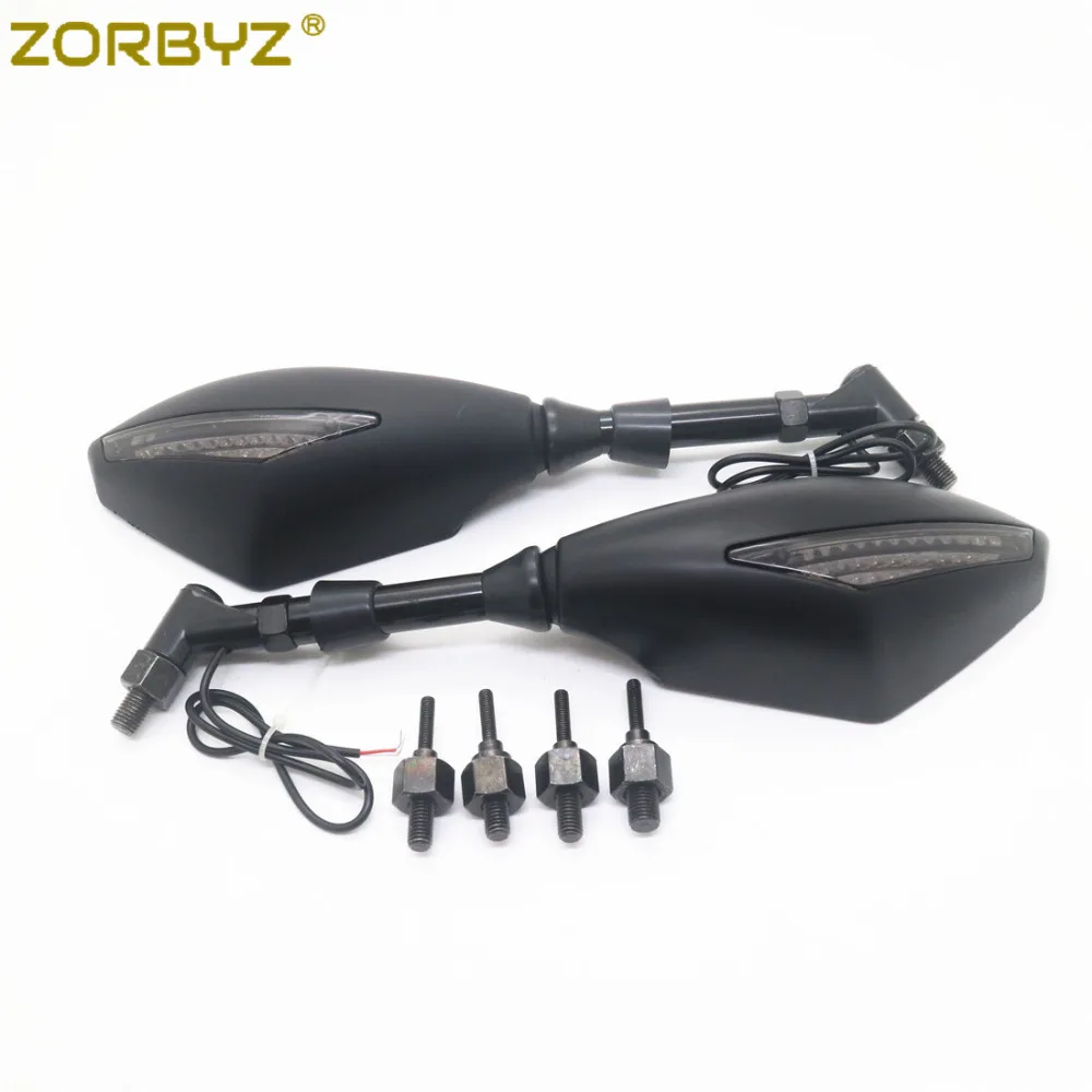 ZORBYZ мотоциклетное матовое черное светодиодное стрелка поворотный сигнал