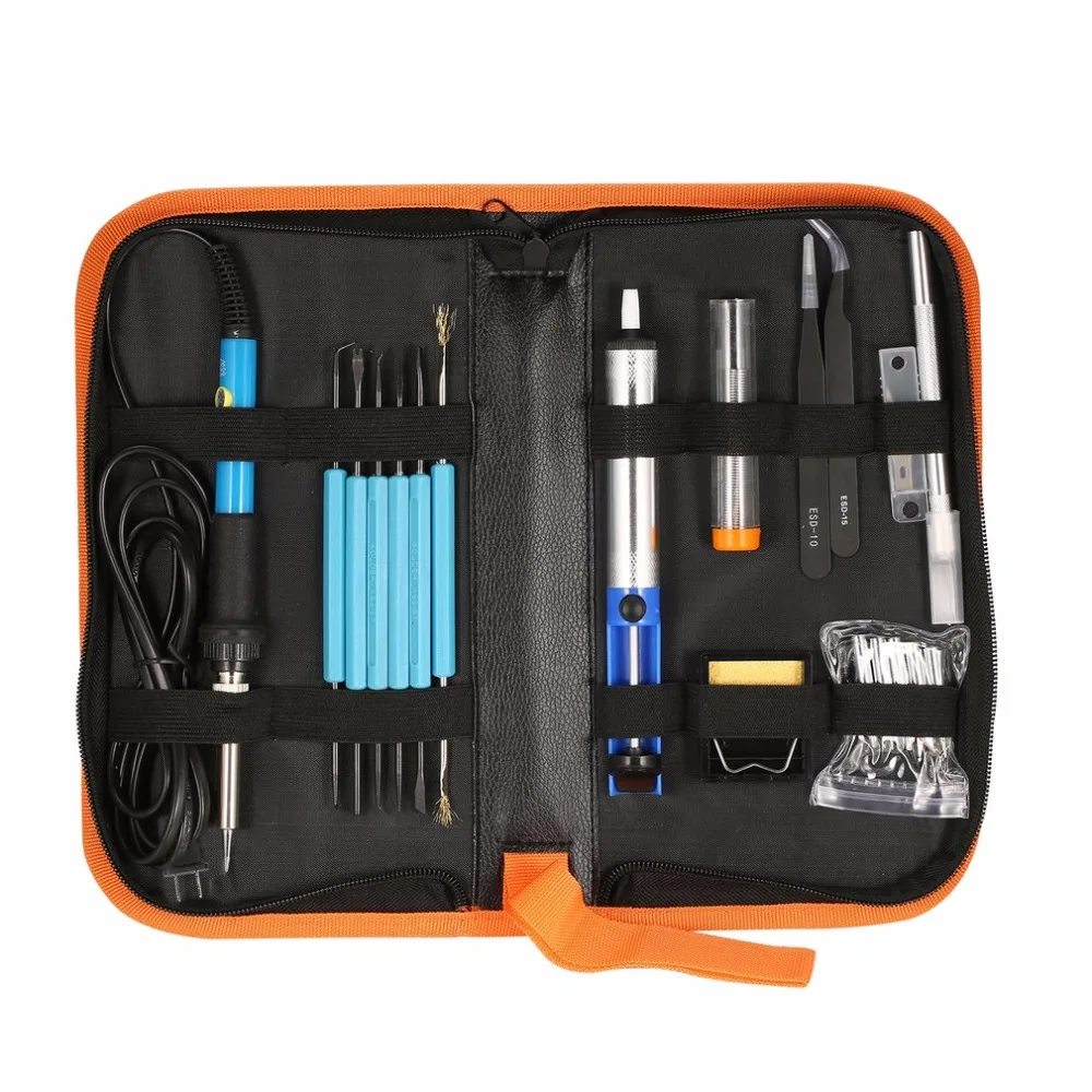60 Вт электронный паяльник пистолет сварочный ремонтный набор инструментов