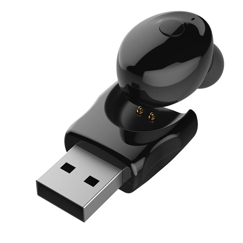 Красный Bluetooth 5,0, Микро Мини Bluetooth наушники, спортивные одиночные беспроводные наушники, наушники-вкладыши, деловые наушники - Цвет: Красный