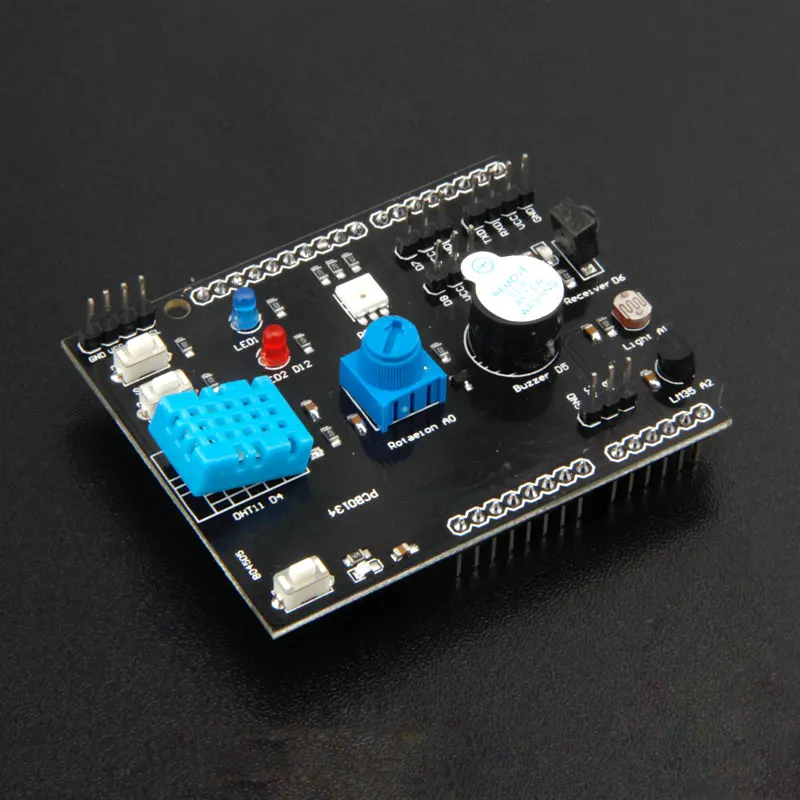 Многофункциональная Плата расширения DHT11 LM35 температуры влажности для Arduino UNO RGB