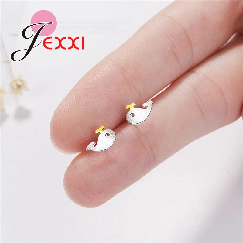 

Wholesale Simple Western Style Favourites Animal Yellow Adorn Lady Stud Earrings 925 Sterling Silver Women Unique Jewelry