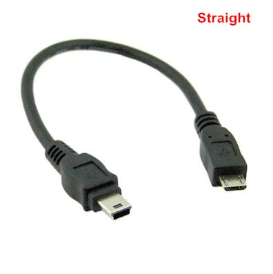 Мини USB разъем 5 контактный прямой и 90 градусов прямоугольный Micro штекер кабель