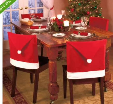 Рождественские чехлы для стульев arvore de natal украшения дома веселые рождественские