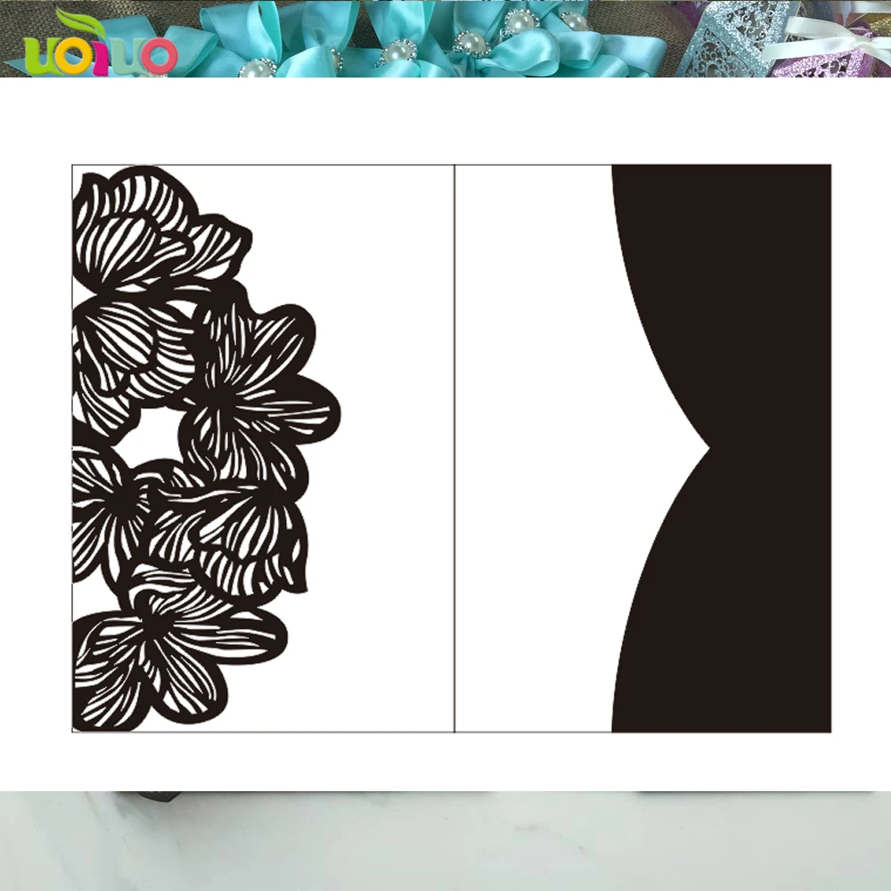 Сделай Сам по индивидуальному заказу 10 шт. карман для пригласительных карт Лотос