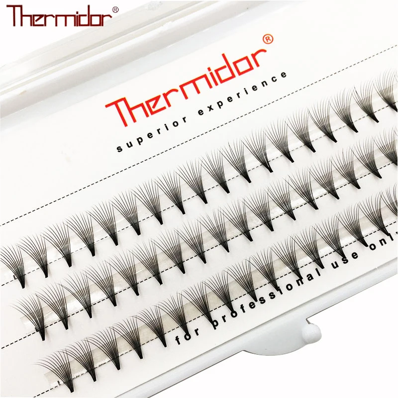 Thermidor объемные ресницы для наращивания мягкие натуральные волоконные
