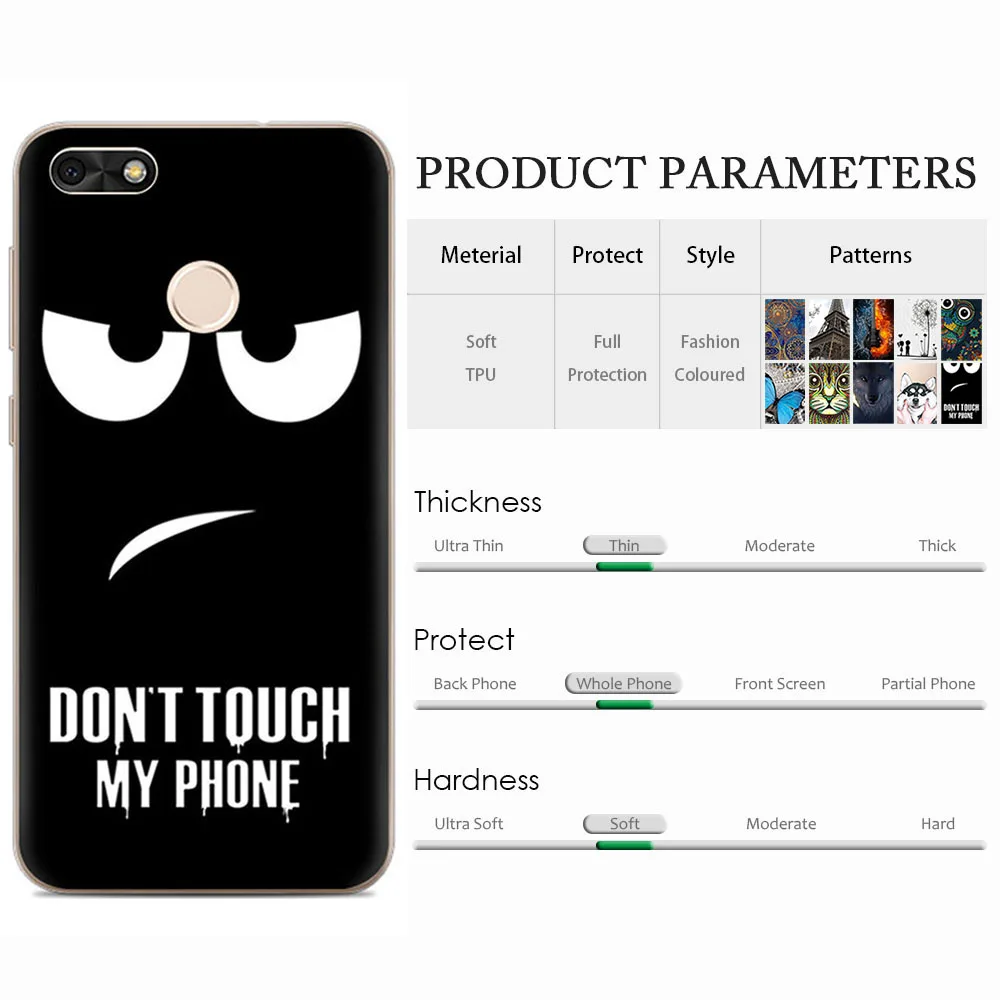 JONSNOW Case for Huawei Nova Lite 2017 SLA-L22 Colorful 10 Patterns TPU Skin Gel Soft Silicone Cover 5.0 inch |
