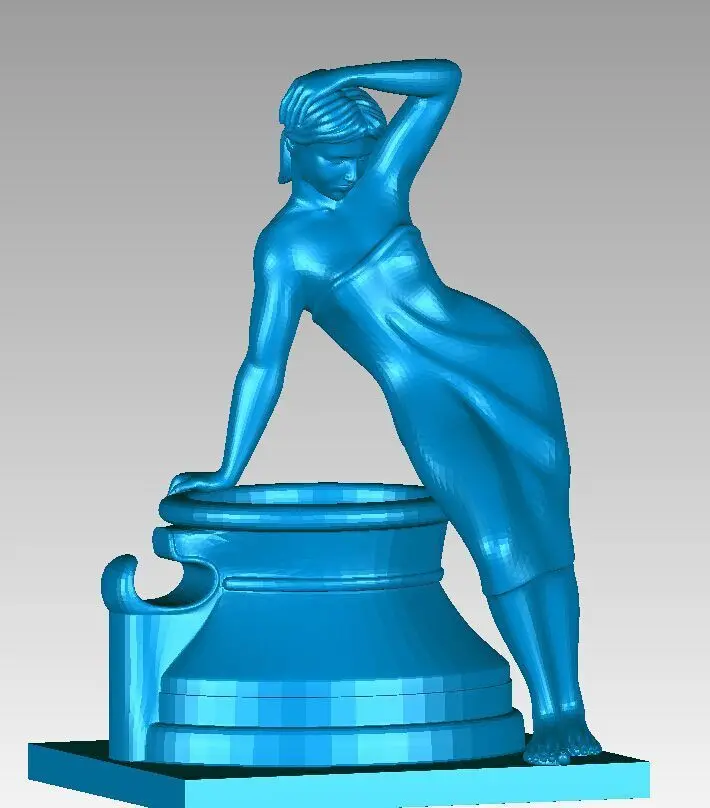 Новая 3D модель для ЧПУ резная фигурка скульптурная машина в формате STL западная