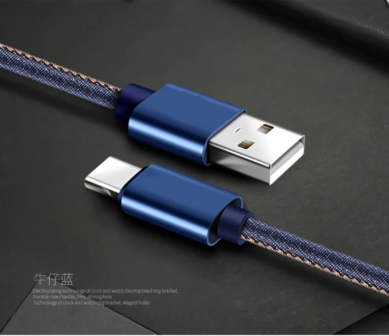 Кабель USB Type C SUOZUN 2 А кабель для быстрой зарядки и передачи данных Type-C зарядного