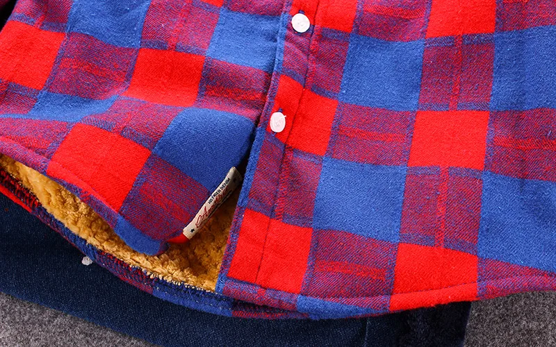 Детские осенне зимние футболки для мальчиков Модная теплая одежда джентльмена с