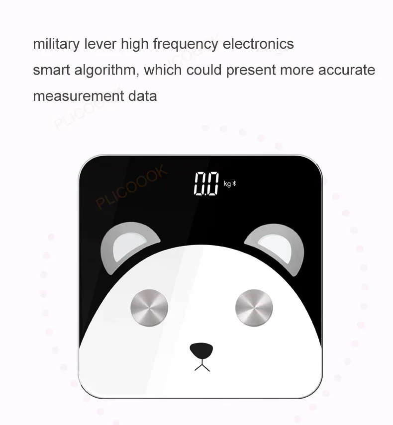 Panda электронные умные весы для ванной тела Fat mi стальные весы цифровой Bluetooth баланс Международный приложение PK Xiao mi