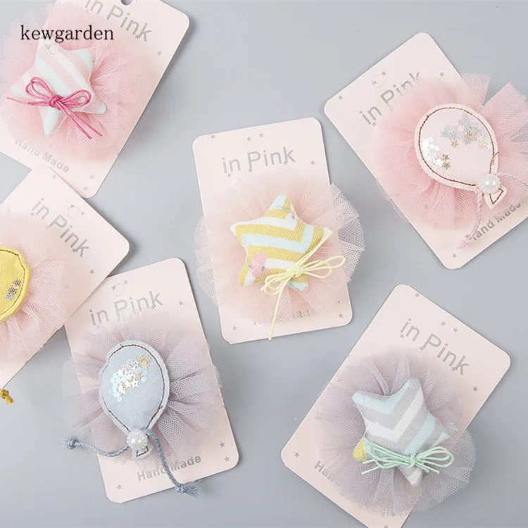 

Сад газовое платье для маленьких девочек звезды шар бабочкой заколки для волос, детские заколки для волос Головные уборы сбоку аксессуары з...