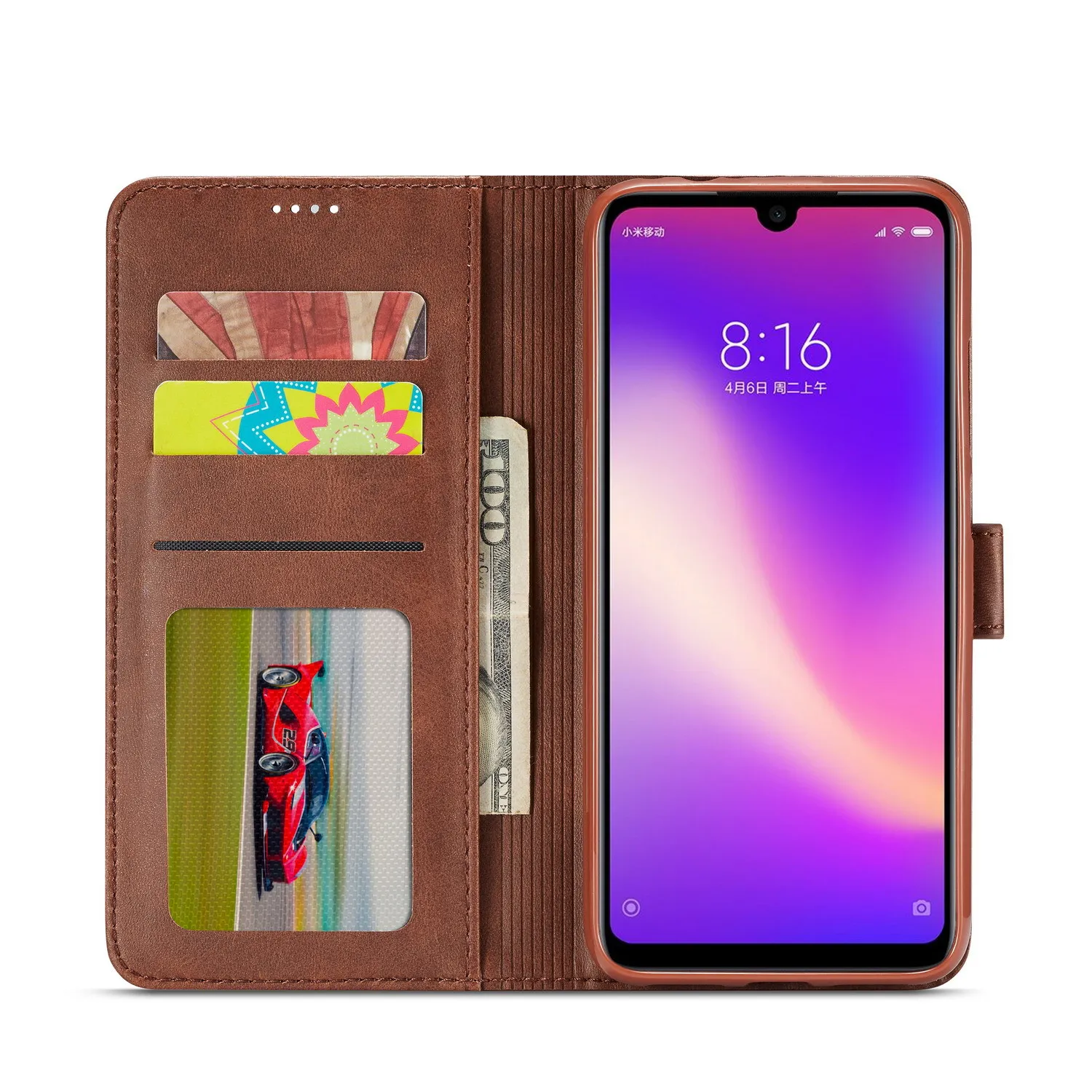 Кожаный флип-чехол для Xiaomi Redmi Note 7 Чехол чехол телефона Note6 Pro 6A s кошелек держатель