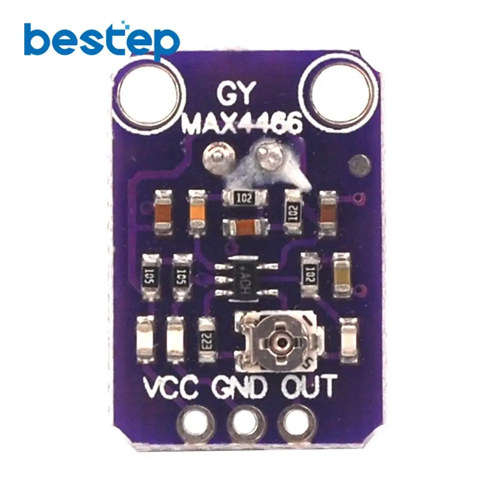 GY-MAX4466 MAX4466 Электрический усилитель для микрофона Модуль регулируемое усиление GND
