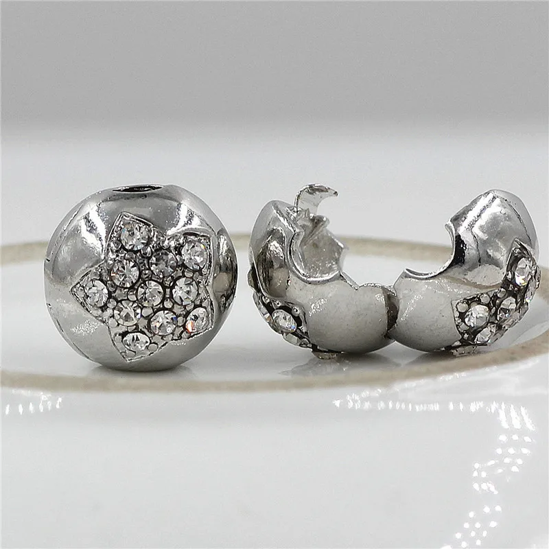 Подвеска для браслетов pandora из Безопасность Клипсы бисера фиксаторы уход за