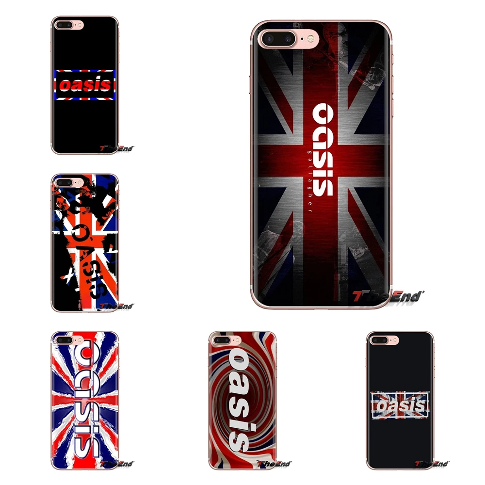 For Huawei Mate Honor 4C 5C 5X 6X 7 7A 7C 8 9 10 8C 8X 20 Lite Pro oasis band uk flag Poster Transparent Soft Cases Covers |