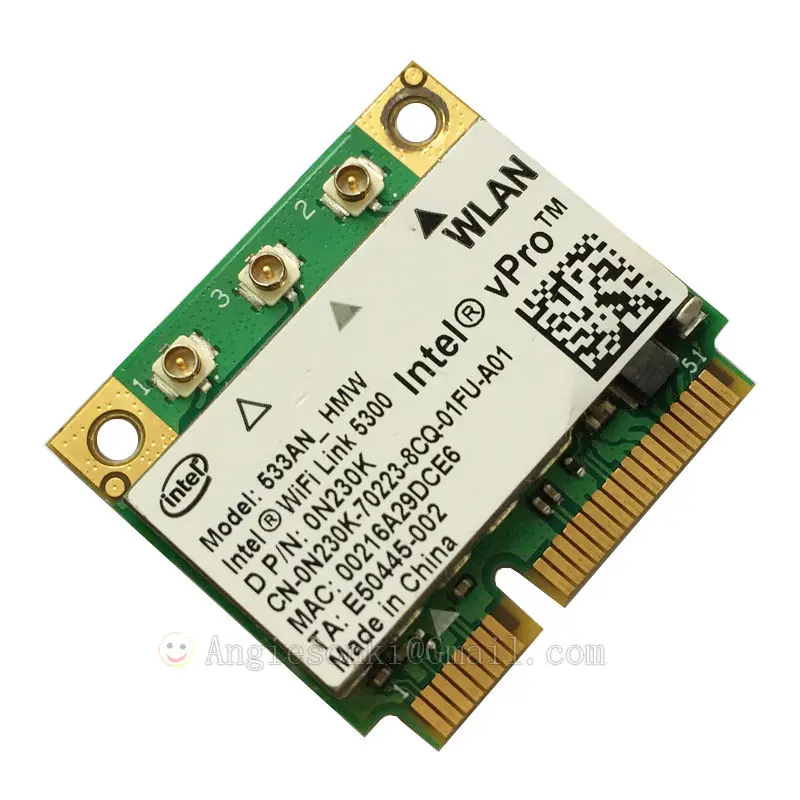 WiFi Link 5300 Mini PCIe 450M 802.11a/b/g/n беспроводная карта 0KW374 533ANHMW MIMO для Dell Intel Ultimate-N 1310 1710 E5400 |